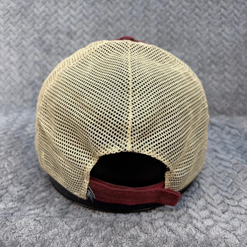 Outdoor Cap Home of Bowadx Trucker Hat Burgundy Tan Mesh WCV-100M
